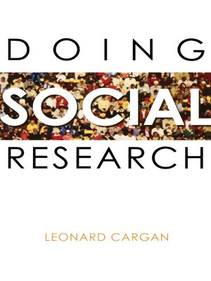 cover image of Doing Social Research